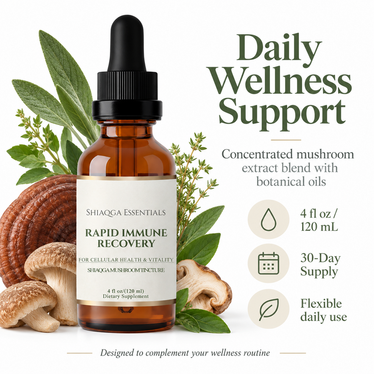 SHIAQGA Rapid Immune Recovery key ingredients